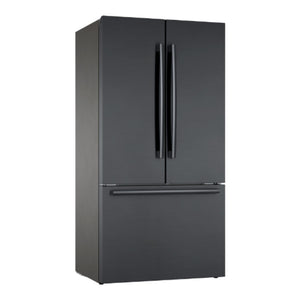 Réfrigérateur porte française 36 po 3 portes Acier noir brossé