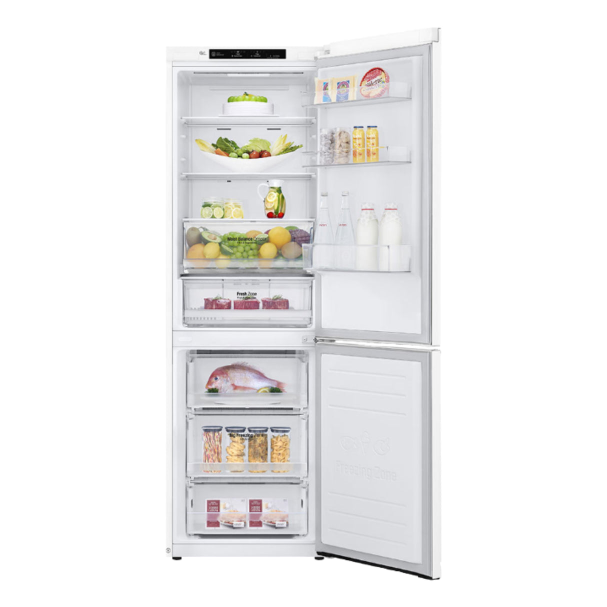 Réfrigérateur congélateur bas Blanc 24po