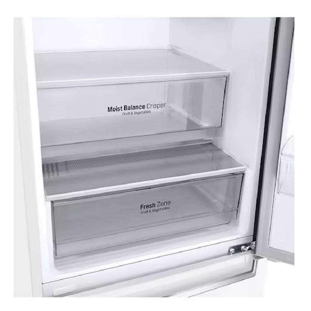 Réfrigérateur congélateur inférieur 24 po, 12 pi³ Blanc avec DoorCooling+