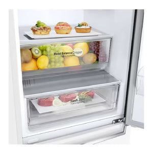 Réfrigérateur congélateur inférieur 24 po, 12 pi³ Blanc avec DoorCooling+