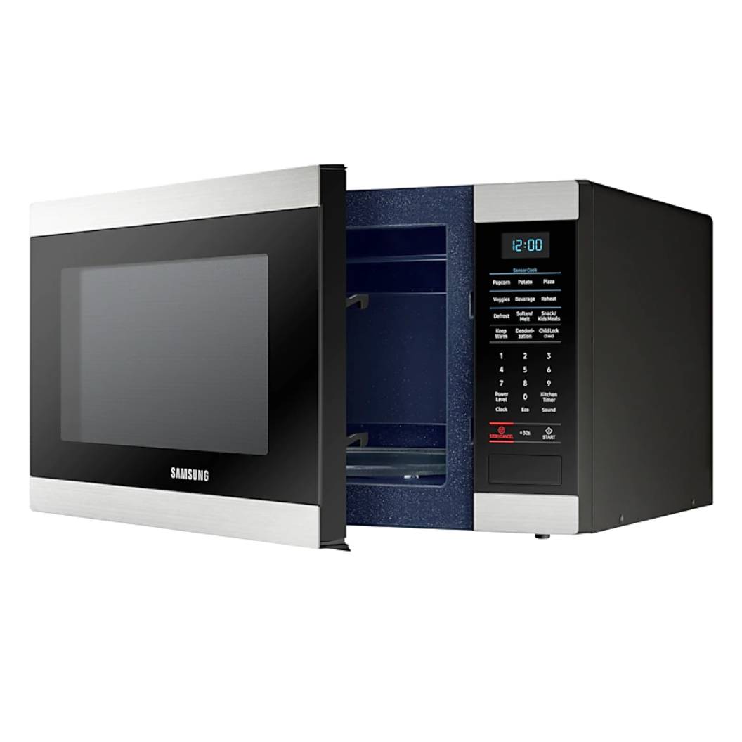 Micro-ondes de comptoir 1,8 pi³, 900W, acier inoxydable