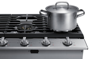 Plaque de cuisson au gaz 30 po. avec 5 brûleurs