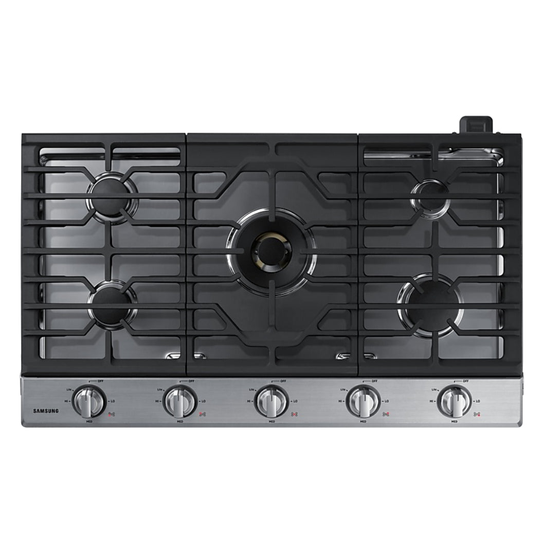 Plaque de cuisson au gaz 36 po. avec 5 brûleurs