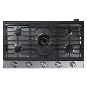 Plaque de cuisson au gaz 36 po. avec 5 brûleurs