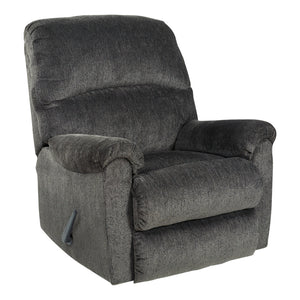 Fauteuil inclinable en tissu gris foncé - Ballinasloe