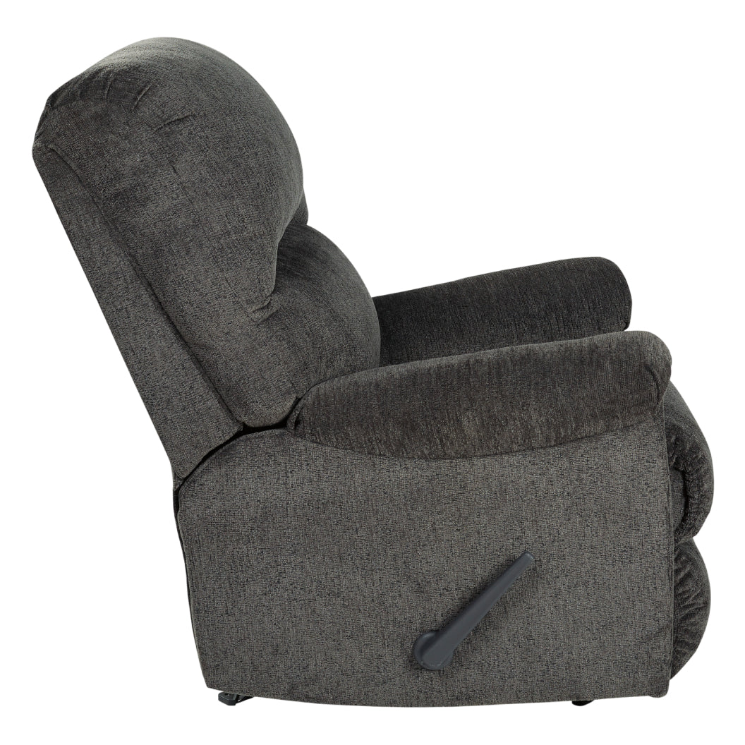 Fauteuil inclinable en tissu gris foncé - Ballinasloe