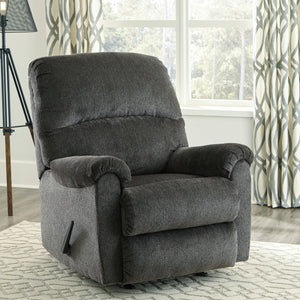Fauteuil inclinable en tissu gris foncé - Ballinasloe