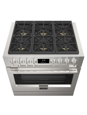 Cuisinière au gaz autoportante 36 po. 5,7 pi³ Inox
