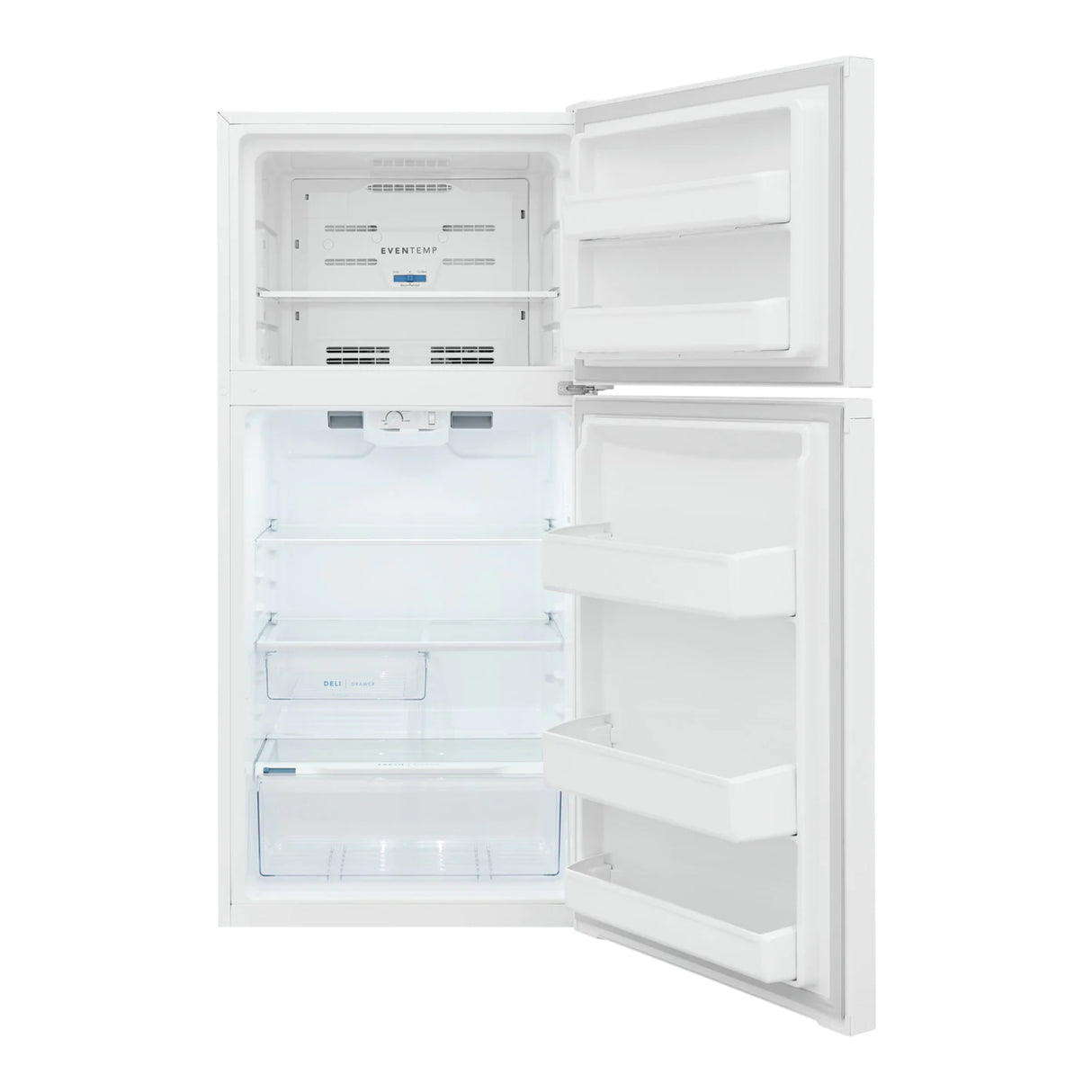 Réfrigérateur congélateur haut Blanc 28po
