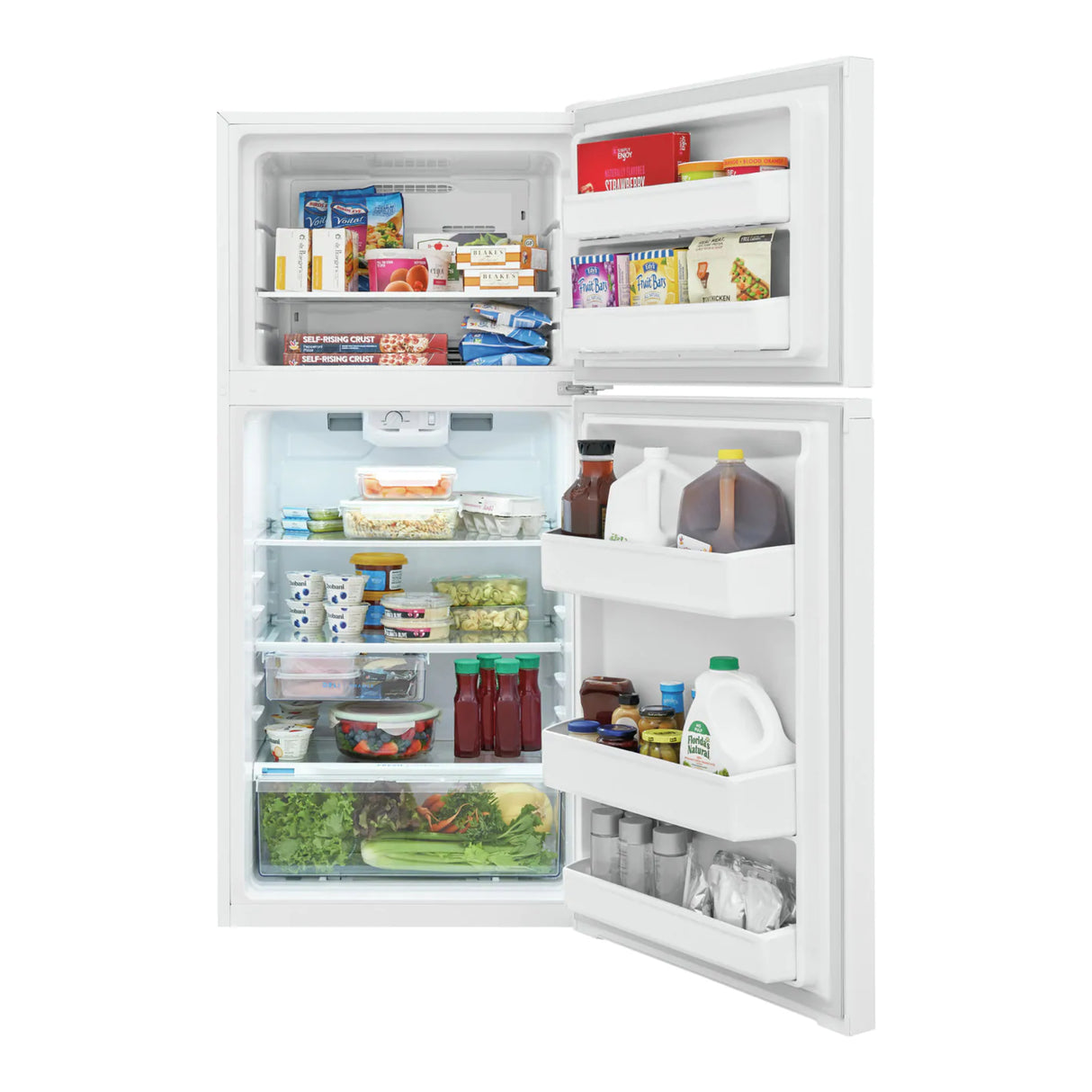 Réfrigérateur congélateur haut Blanc 28po