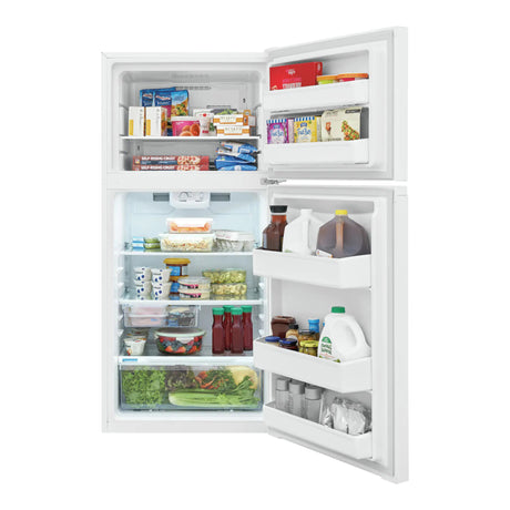 Réfrigérateur congélateur haut Blanc 28po