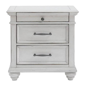 Table de chevet Blanc en bois -  Kanwyn