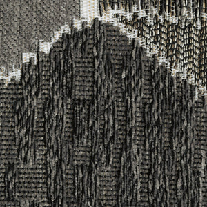 Fauteuil en tissu gris pâle surdimensionné pivotant - Megginson