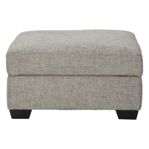 Ottoman avec rangement Megginson en tissu gris