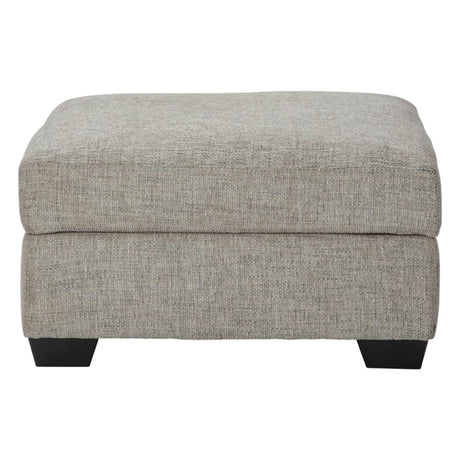 Ottoman avec rangement Megginson en tissu gris