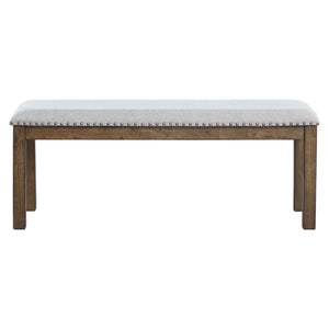 Banc de salle à manger Moriville en tissu beige