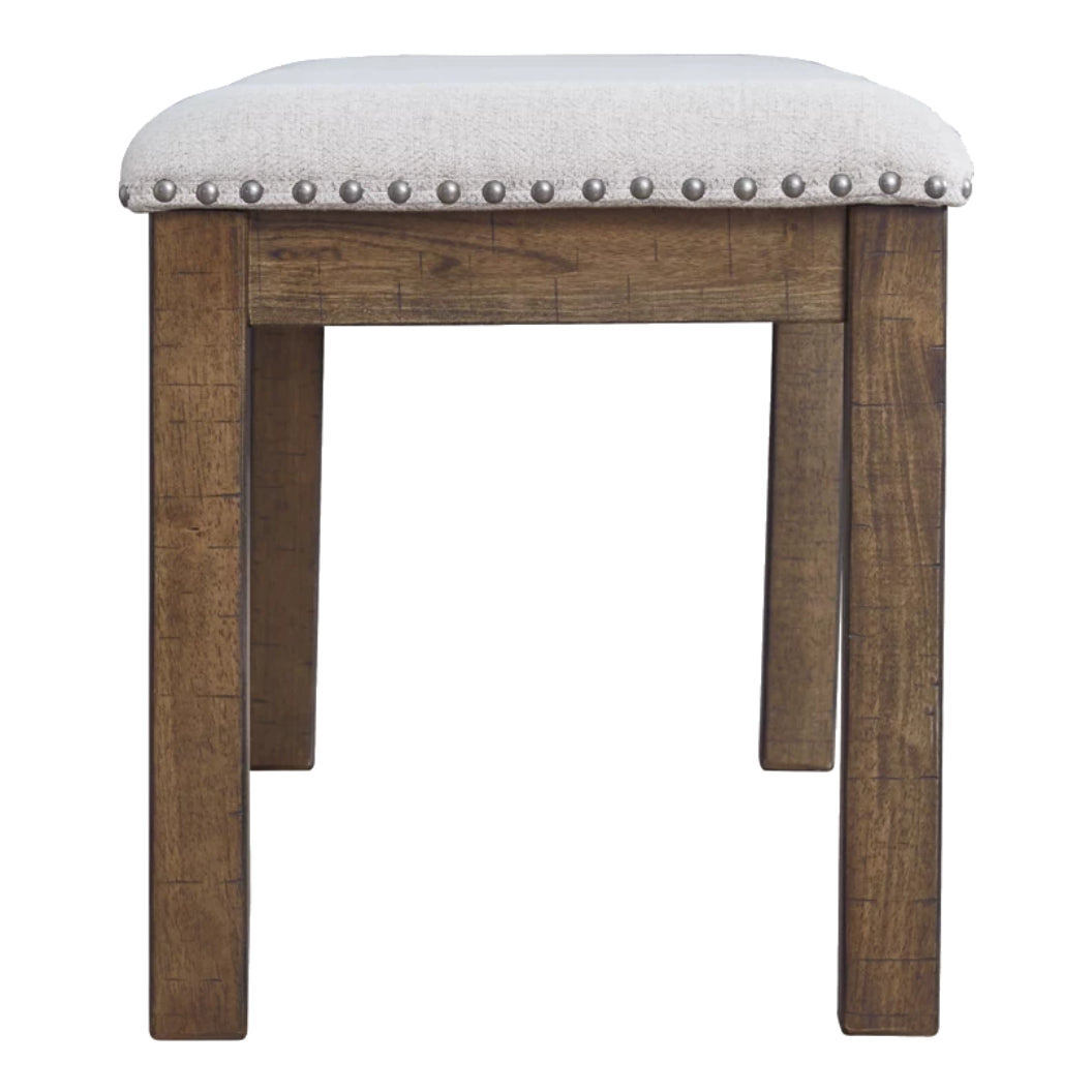 Banc de salle à manger Moriville en tissu beige