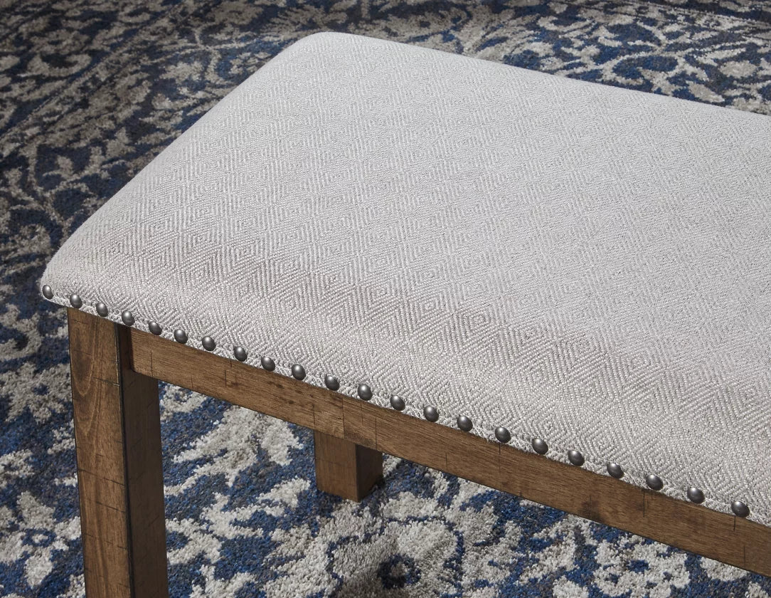 Banc de salle à manger Moriville en tissu beige