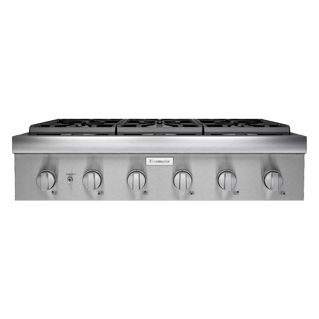 Plaque de cuisson au gaz 36 po. avec 6 brûleurs