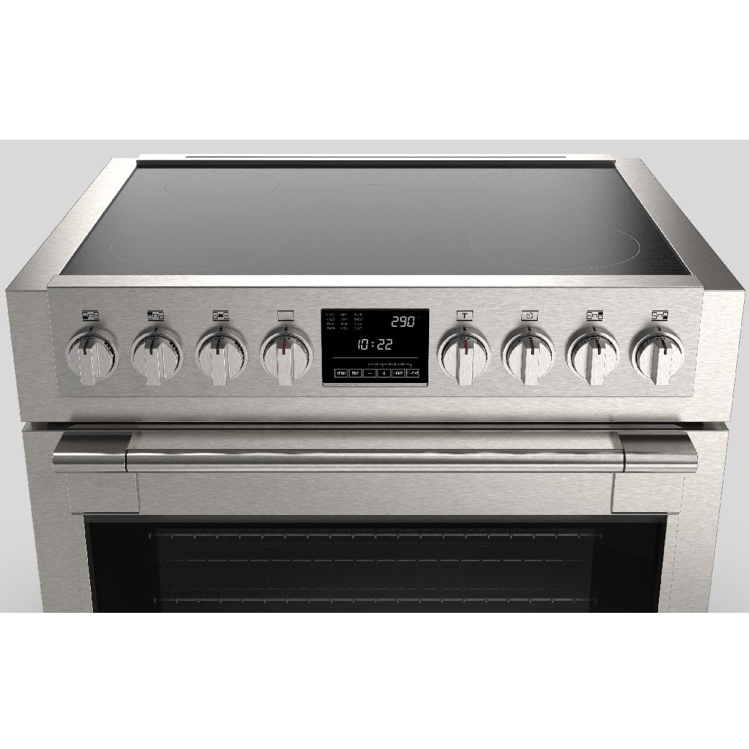 Cuisinière à induction 36 po, 5,7 pi³ Inox - Sofia Pro avec 5 zones