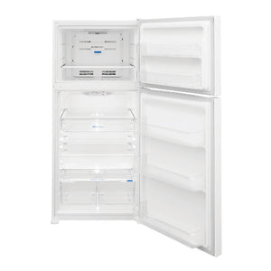 Réfrigérateur congélateur supérieur 30 po, 20 pi³ Blanc