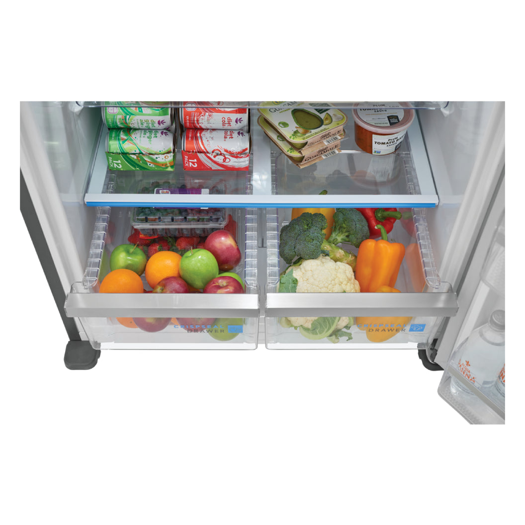Réfrigérateur congélateur supérieur 30 po 20 pi³ Inox EvenTemp®
