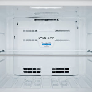 Réfrigérateur à congélateur supérieur 30 po, 20 pi³ Inox avec EvenTemp™