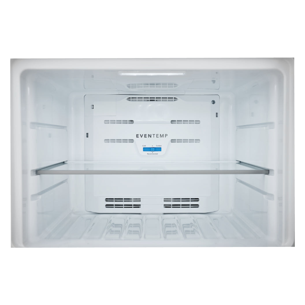 Réfrigérateur congélateur supérieur 30 po 20 pi³ Inox EvenTemp®