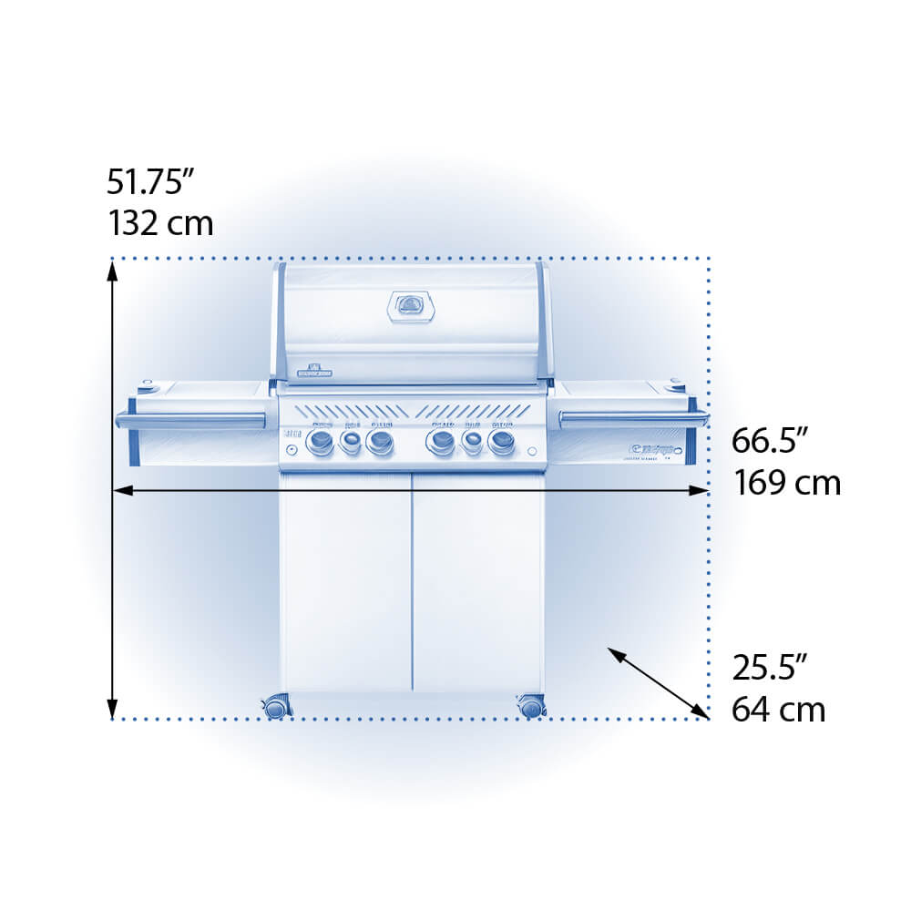 Barbecue au gaz naturel - Prestige PRO 500 RSIB