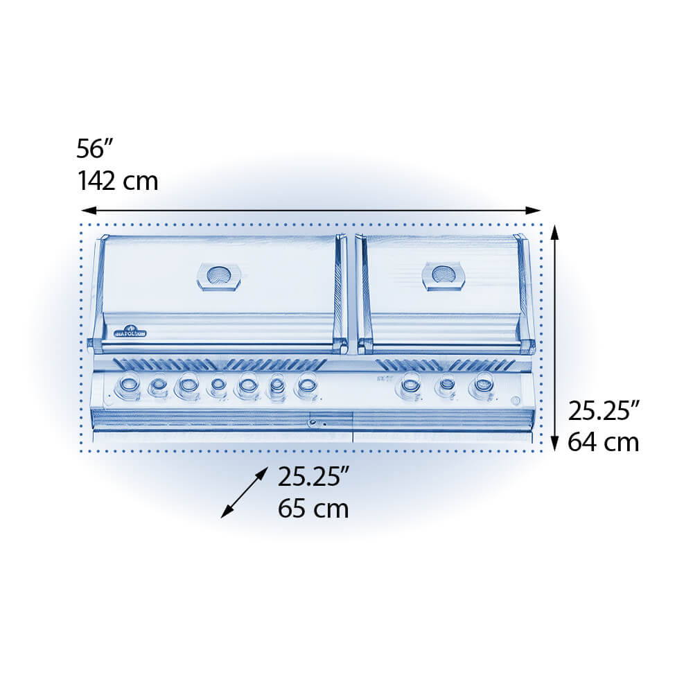 Barbecue encastré au gaz naturel - Prestige PRO 825 RBI