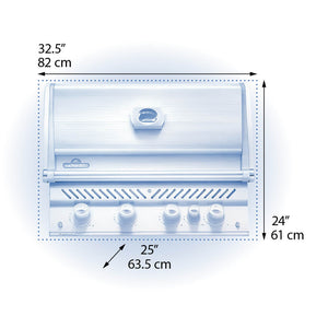 Barbecue encastré au gaz propane - Prestige PRO 500 RB