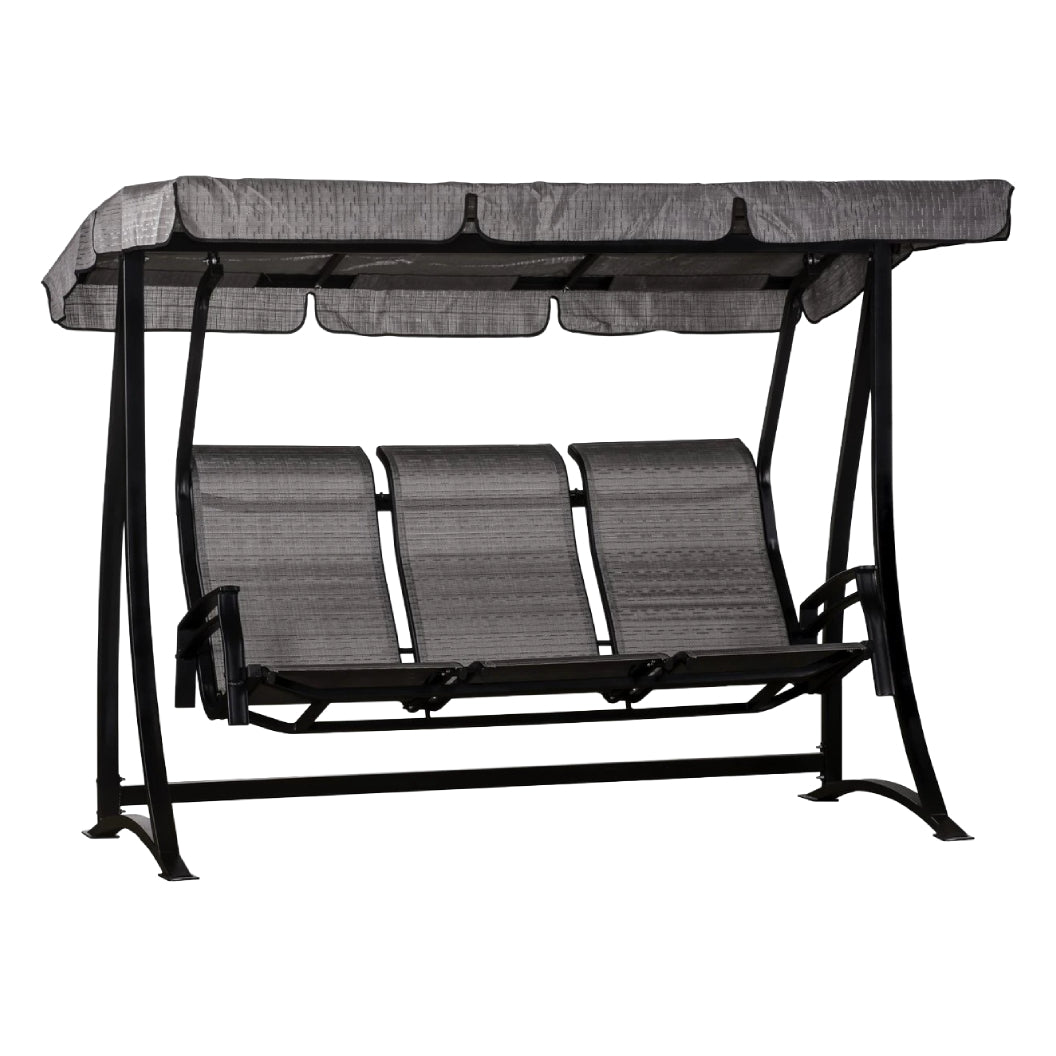 Balancelle 3 places en tissu avec une structure en aluminium - Kaza