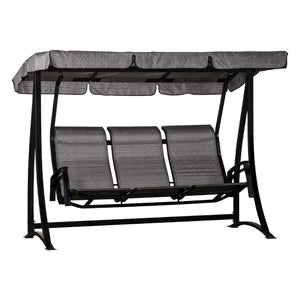 Balancelle 3 places en tissu avec une structure en aluminium - Kaza