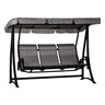 Balancelle 3 places en tissu avec une structure en aluminium - Kaza