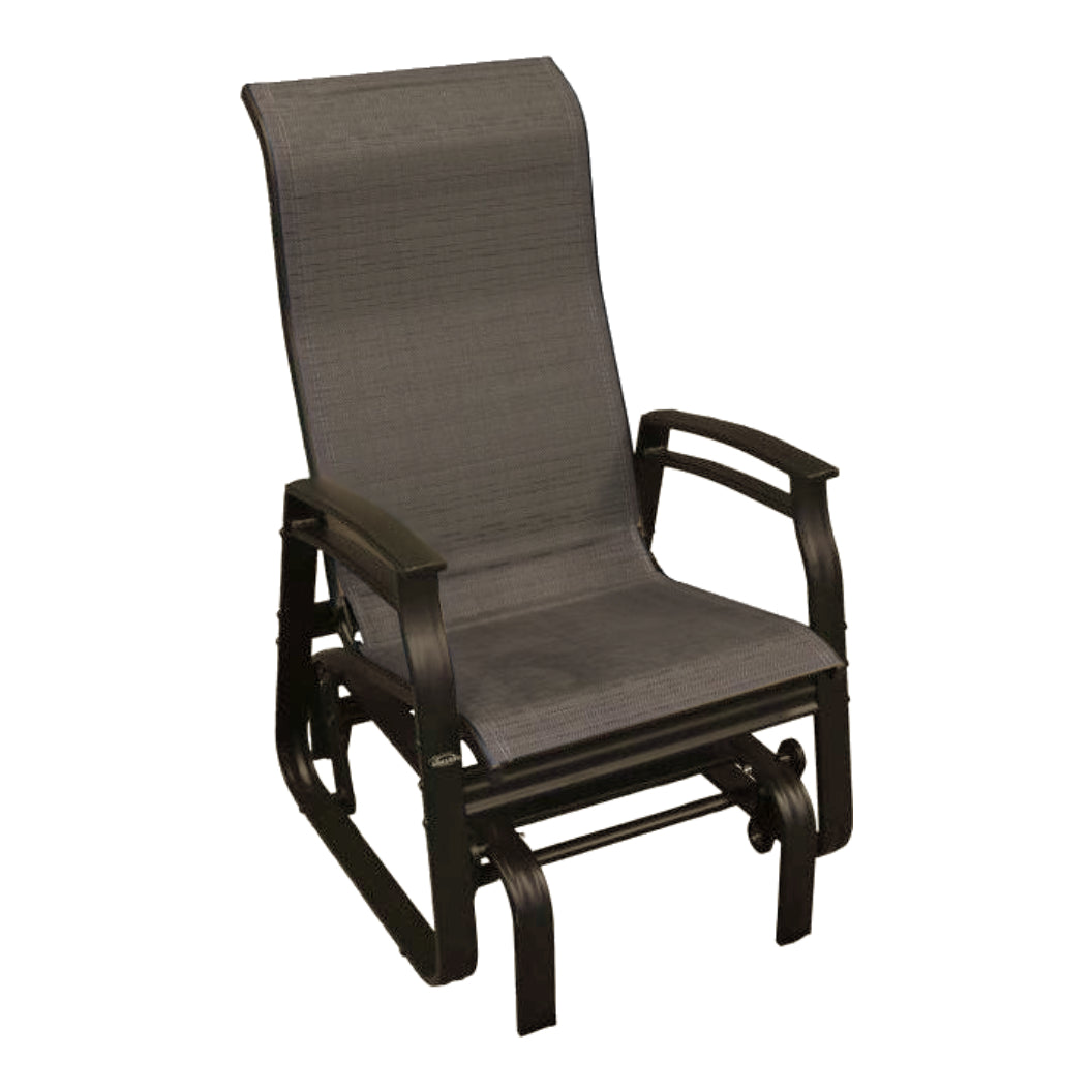 Chaise berçante en tissu avec une structure en aluminium - Kaza