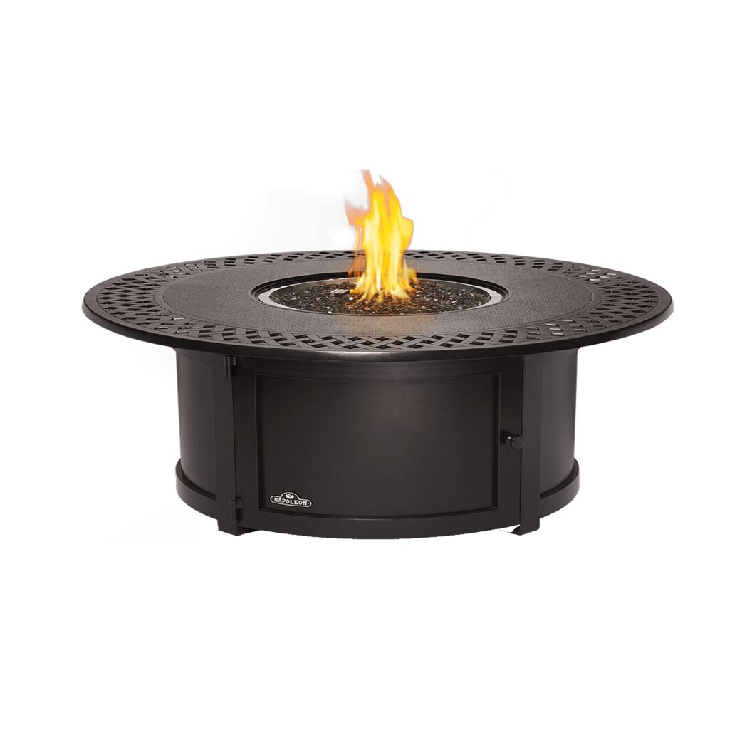 Table patio-flamme ronde 48 po, Bronze
