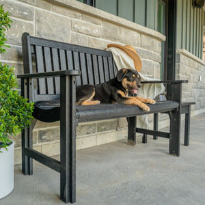 Banc de jardin en plastique recyclé - B01