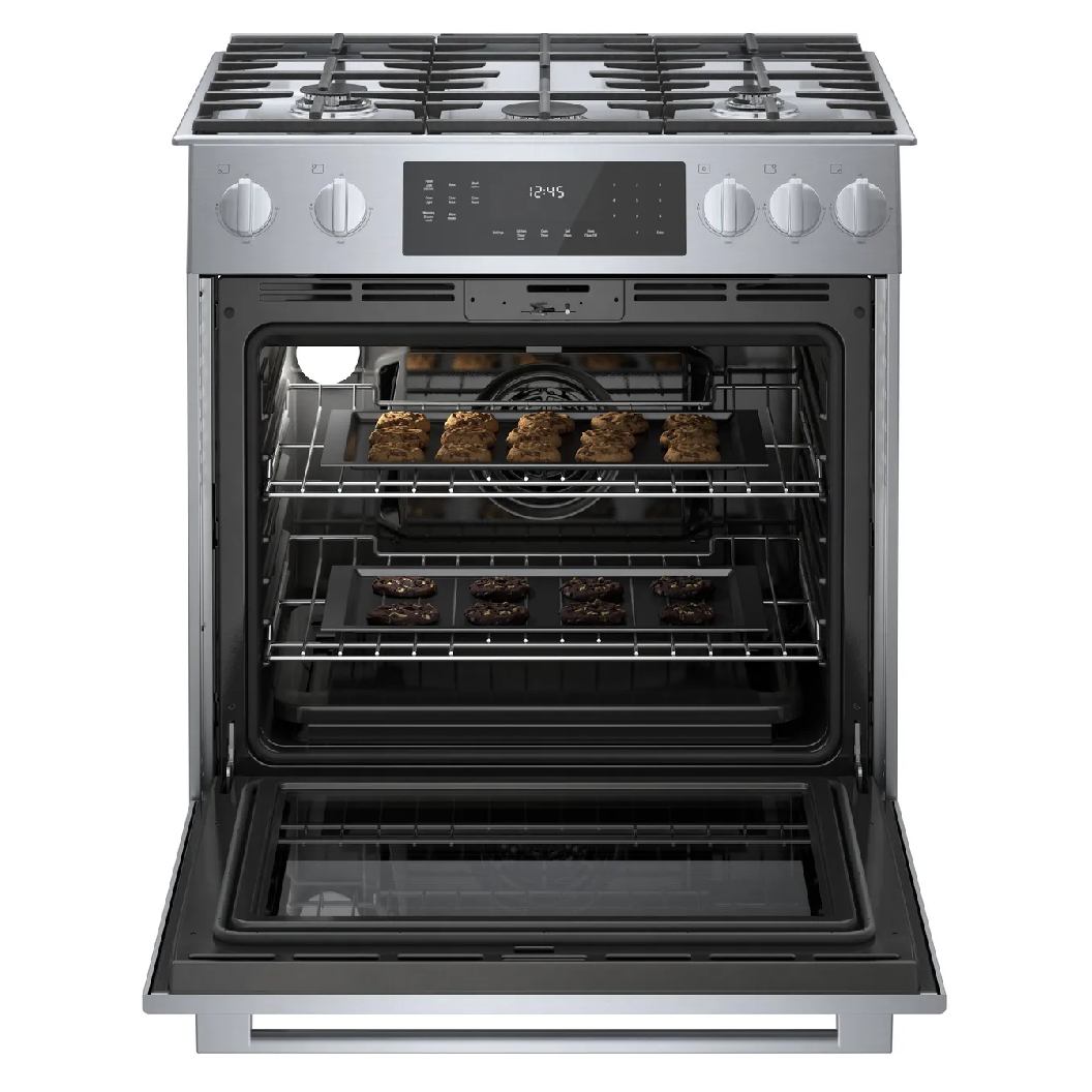 Cuisinière au gaz encastrable 30 po, 4,8 pi³ Inox