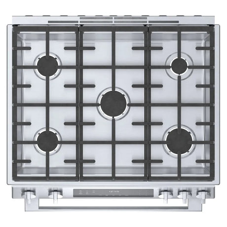 Cuisinière au gaz encastrable 30 po, 4,8 pi³ Inox