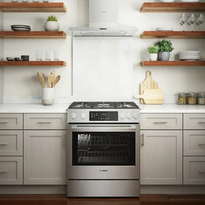 Cuisinière au gaz encastrable 30 po, 4,8 pi³ Inox