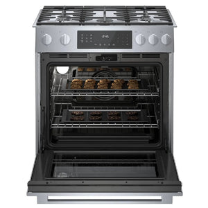 Cuisinière au gaz encastrable 30 po, 4,8 pi³ Inox - Série Benchmark avec 5 brûleurs