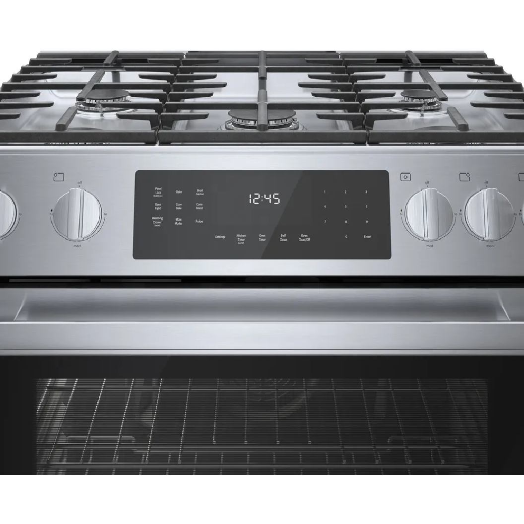 Cuisinière au gaz encastrable 30 po, 4,8 pi³ Inox - Série Benchmark avec 5 brûleurs