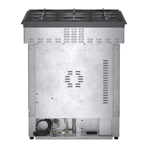 Cuisinière au gaz encastrable 30 po 4,8 pi³ Inox noir - Série 800 - Convection uniforme & Tiroir réchaud