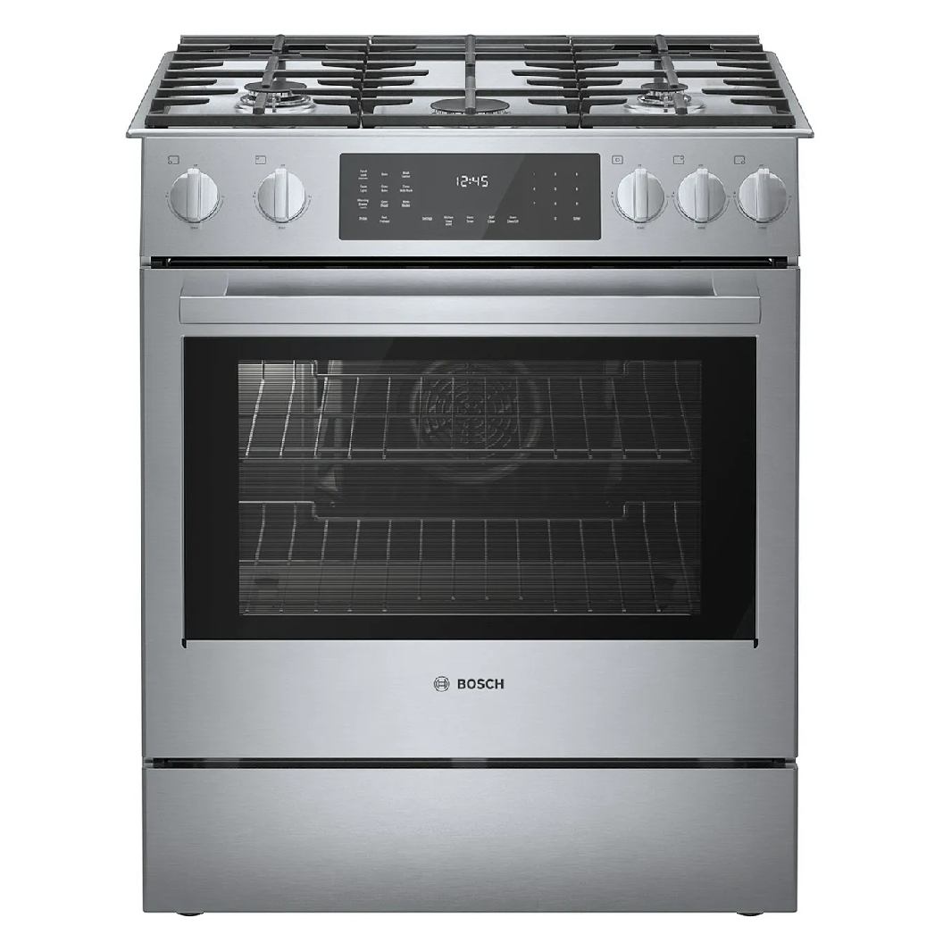 Cuisinière biénergie encastrable 30 po, 4,6 pi³ - Série 800 avec 5 brûleurs