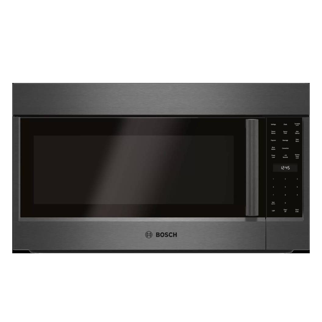 Micro-ondes Hotte, capacité 1,8 pi³, 1000W, acier inoxydable noir