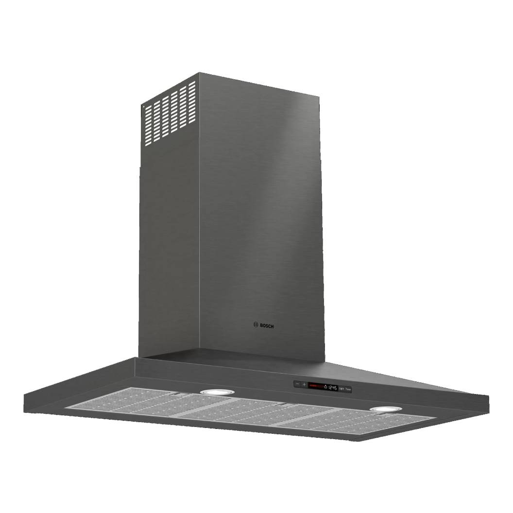 Hotte murale 36 po Inox noir Série 800