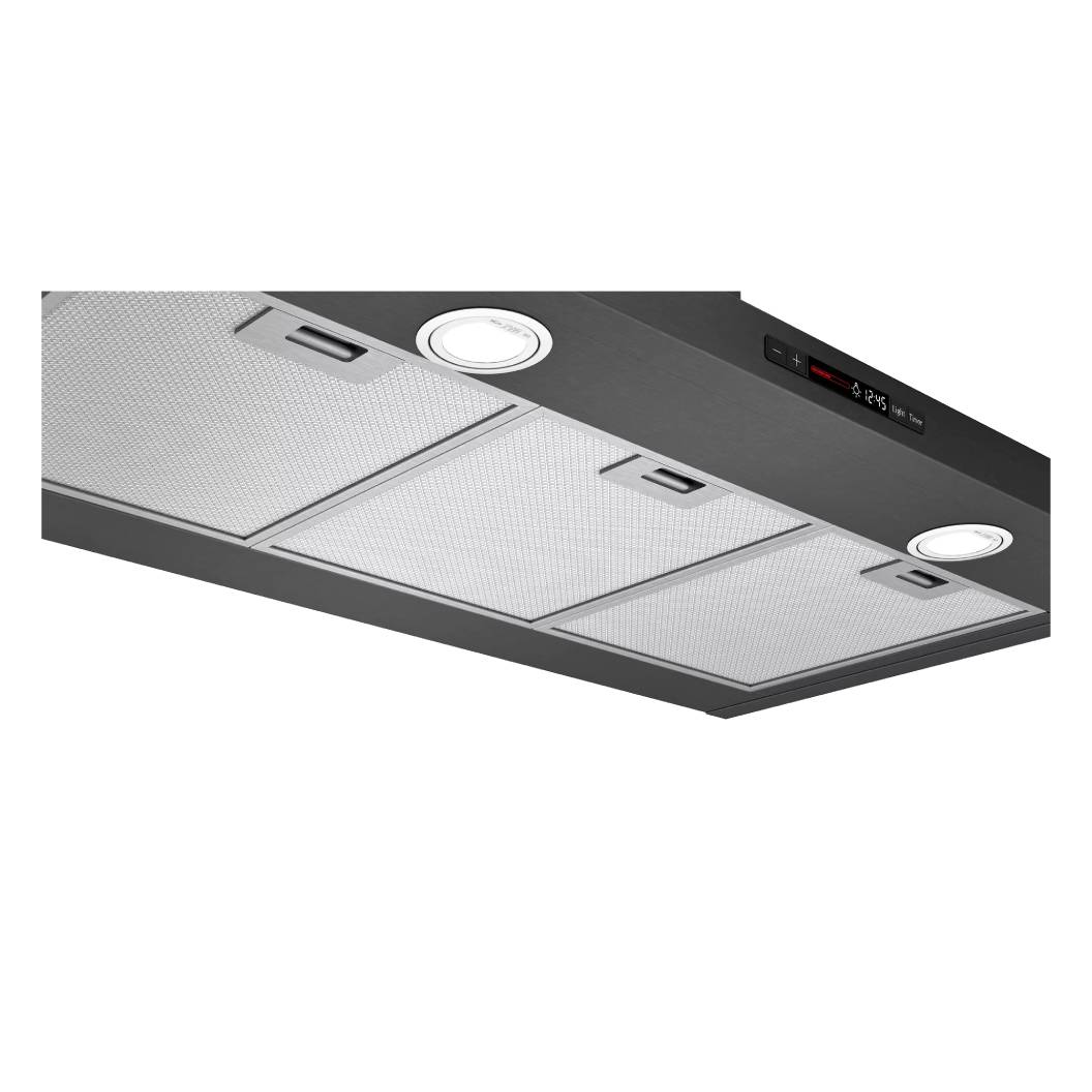 Hotte murale 36 po Inox noir Série 800