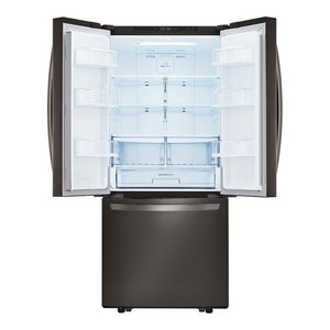 Réfrigérateur porte française 30 po 3 portes 21,8 pi³ Inox noir Smart Cooling Plus™