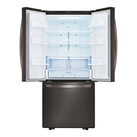 Réfrigérateur porte française 30 po 3 portes 21,8 pi³ Inox noir Smart Cooling Plus™