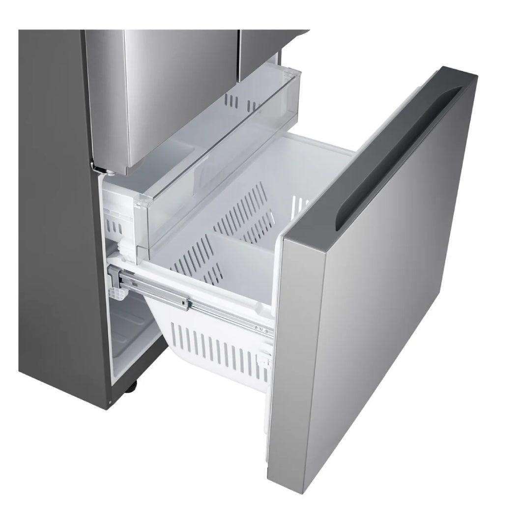 Réfrigérateur porte française 30 po 3 portes 21,8 pi³ Inox noir Smart Cooling Plus™